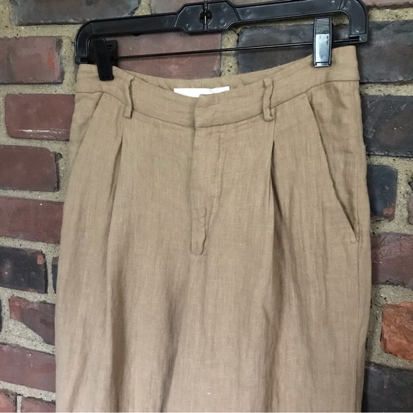 Creatures of Comfort | Linen Pants Sz 2 (W25 X L25.5”) High Rise - Picture 2 of 6